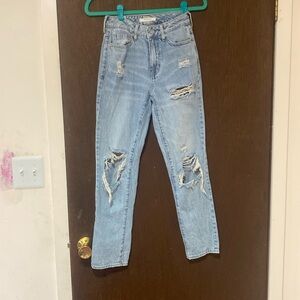 Size 23 Pacsun ripped mom jeans